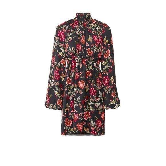 NEW NWT $525 A.L.C. Bold Floral Printed Nadia Dres - Picture 1 of 13